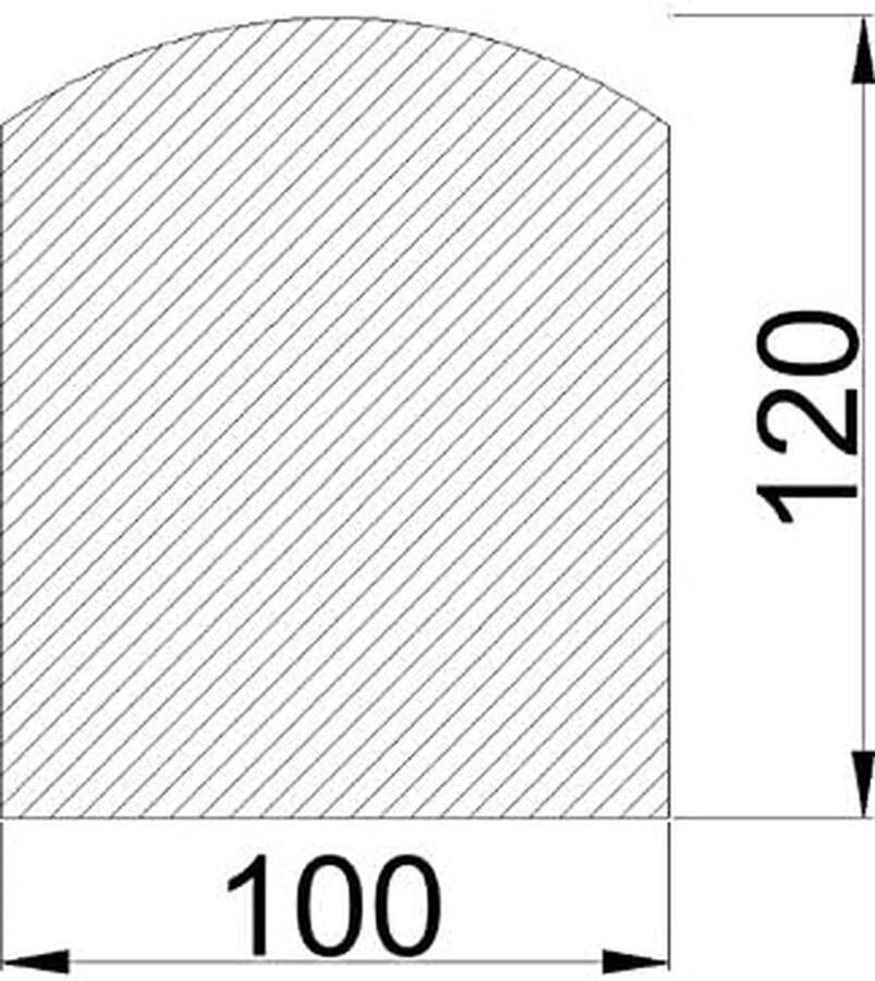 Bodemplaat Staal Onderplaat Oven Vloer Beschermen Hittebestendig Gelakt 120x100 cm Zwart