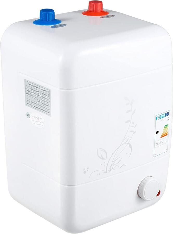 Boiler Keuken Warmwaterboiler Kleine Direct Warm Water Roestvrijstalen Binnenvoering 10 Liter Wit