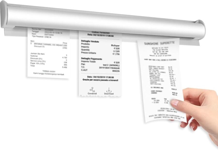 Bonband 30 cm zelfklevende aluminium bonhouder sterk en duurzaam ideaal voor de horeca ShopVlot