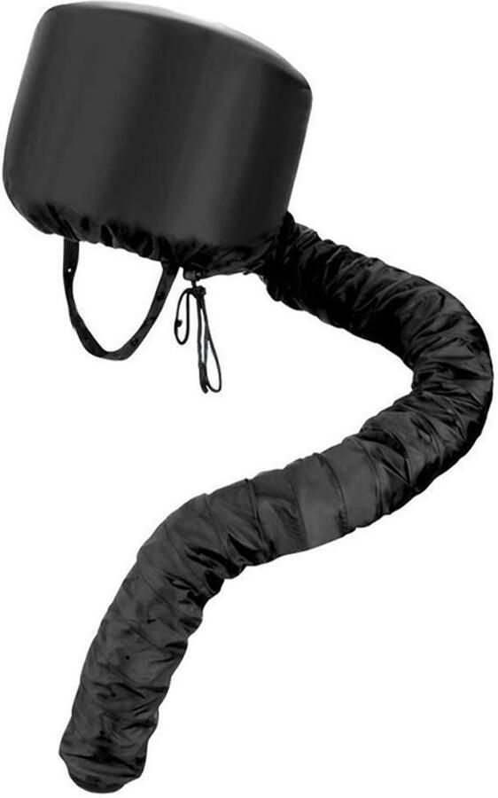 Bonnetkap Haardroger Extra grote Afzuigkap Verstelbare Föhn-opzetstuk Droogwarmtekap Verdampingskap Droogkap met Elastische Band Voor natuurlijke krullende textuur haarverzorging Sneldrogend Styling Zwart