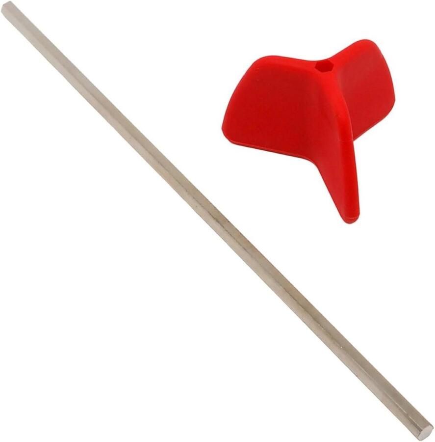 Boormixer Mengstaaf Verfmixer Schep Mengen van Materialen Spatvrije Mengtechnologie 27 cm Rood