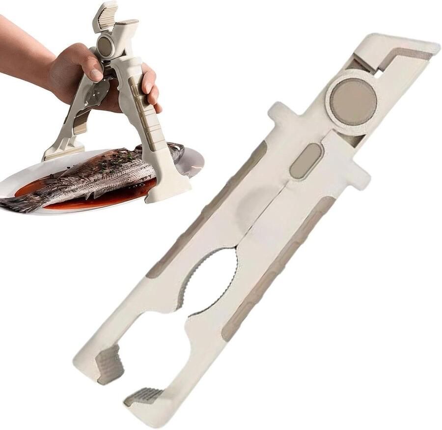 Bordklem Tang Keukengerei Klemhouder Hete Borden Pakken Antislip Veilig Grijpen 22x16cm Crèmekleurig