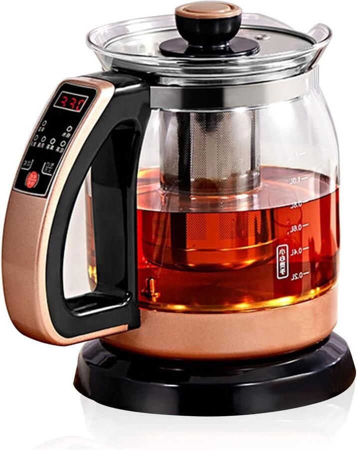 Borosilicaat Glas Snelle Kook Water Waterkoker Led Indicator Licht Warm Houden Functie 1.2L Temperatuurregeling