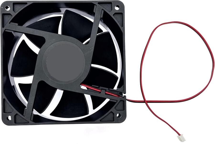 Borstelloze koelventilator 120 x 120 x 38 mm DC 12 V met 2-polige stekker 0 3 A 3000 rpm 12038 kogelgelagerde DC ventilator 120 mm voor ijsmachine ventilatorkachel koeler