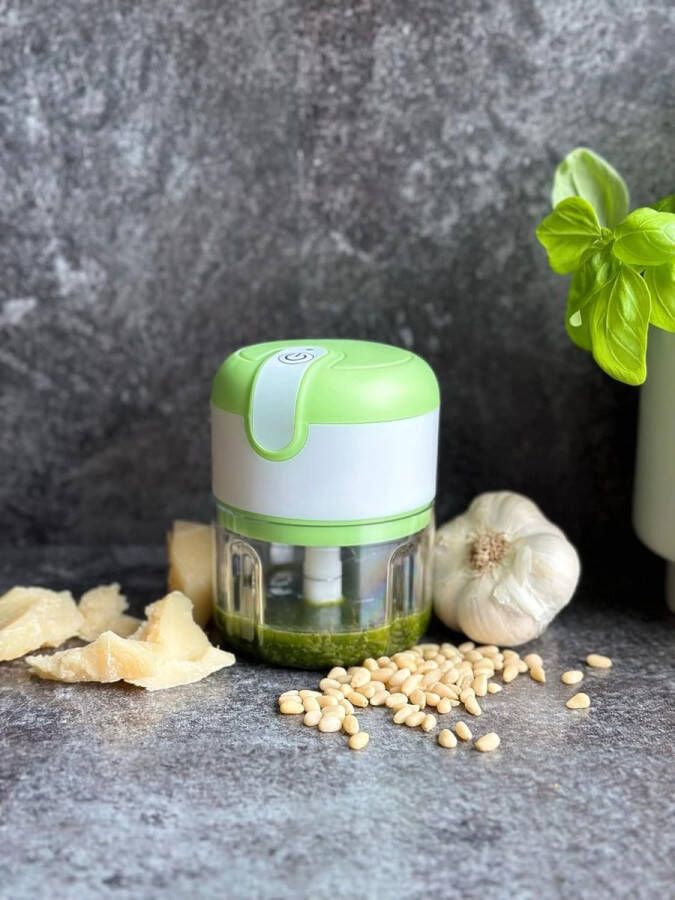 BORVAT Hakmolen Mini Blender Mini Foodprocessor Hakmolen Electrisch Babyvoeding Blender 100ml Groen