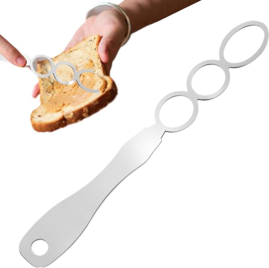 Boter Mixer Roer Gereedschap Gemakkelijk Kloppen Roestvrij Staal 29 x 6 cm Zilverkleurig