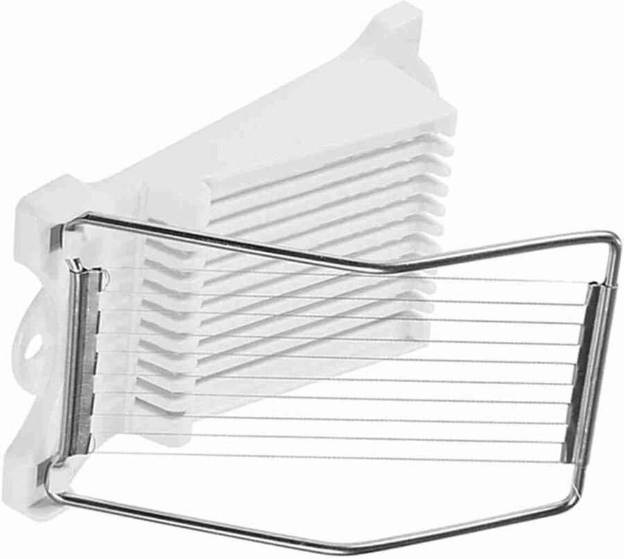 Boterhamworstsnijder Vlees kaas snijder Gelijkmatige plakjes 10 Roestvrijstalen draden 23 x 13 x 6 cm Zilver