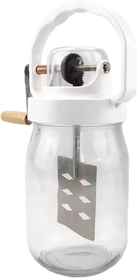 Botermixer Glazen Garde Handmixer Keukenmenggereedschap Bakken En Koken Handmatige Mengcontrole 1500 ml Veelkleurig