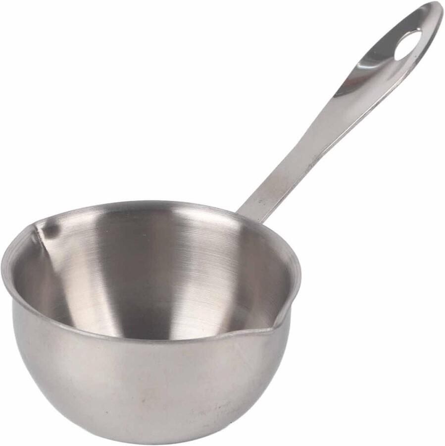Boterwarmerpot Smeltpan Melkpan Kookliefhebbers Keuken Roestvrij Staal 150ML Zilver