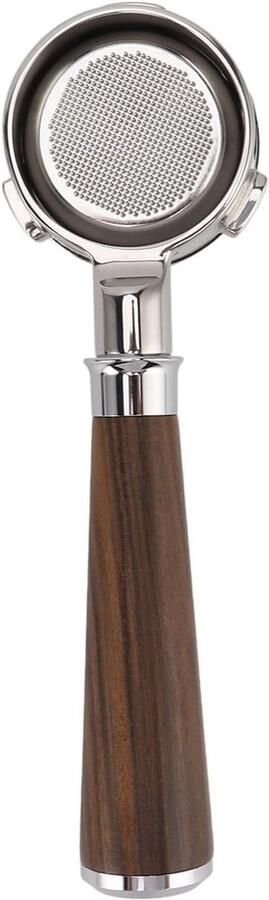 Bottomless 58mm porta filter met houten handvat voor espresso geschikt voor Barsetto koffiemachines en andere modellen