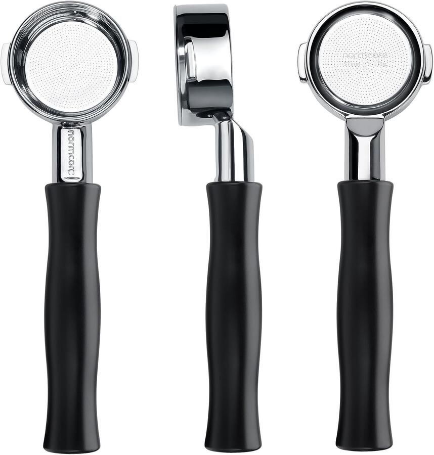 Bottomless portafilter 57mm voor Lelit Anna en Anita Naked portafilter met zwart geanodiseerde aluminium handgreep ideaal voor espresso liefhebbers