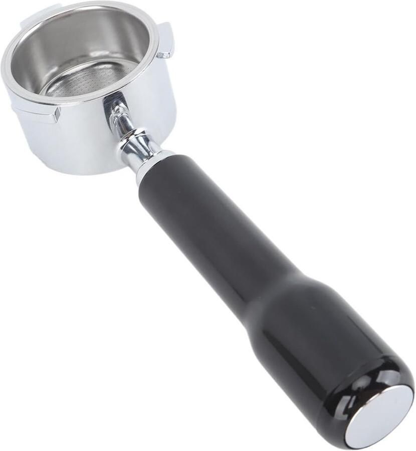 Bottomless portafilter voor koffie 51 mm met 3 oren en RVS filtermand voor perfecte espresso