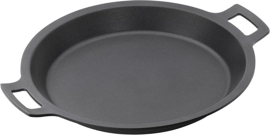 Paella pan Koekenpan Gerechten bereiden Gegoten aluminium 36 cm Zwart