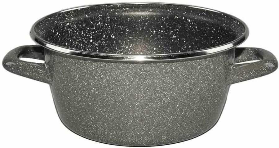 Braadpan 2 handgrepen Kookpan sauspan Langen Sudderen Glasvitrine deksel 16 cm diameter Gepolijst