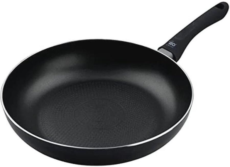 Braadpan Ø 24 cm met honingraatbodem en oliedoseerder Geschikt voor alle warmtebronnen aluminium zwart