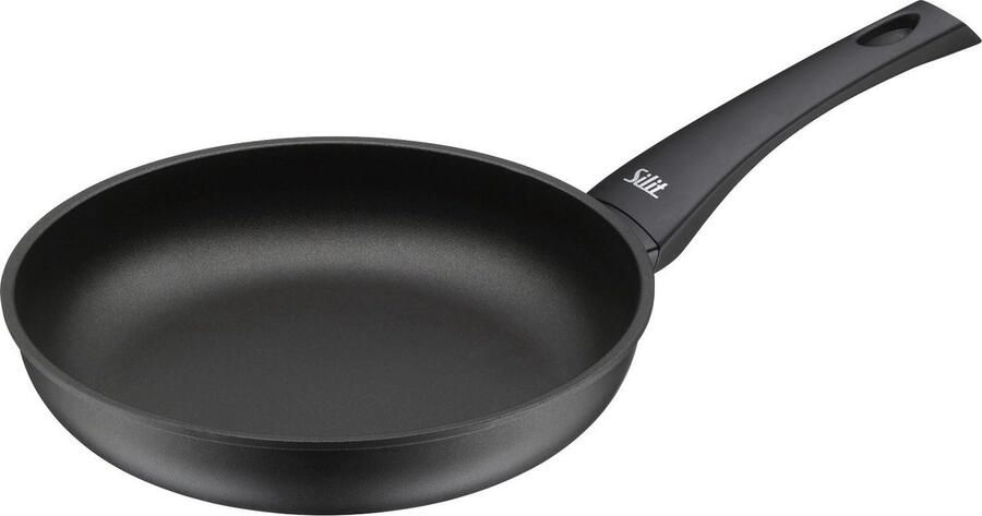 Braadpan 24 cm van gegoten aluminium met anti-aanbaklaag voor inductiekoken