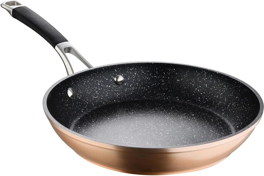 Braadpan Aluminium Koekenpan Antiaanbak Gelijkmatig Koken Gesmeed Aluminium 20 x 45 cm Meerkleurig