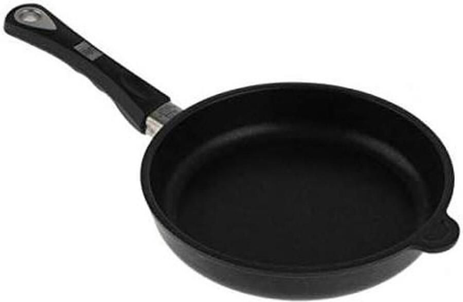 Braadpan Aluminium Koekenpan Diep Koken aanbraden Zware hand gegoten 24 cm diameter Multicolor
