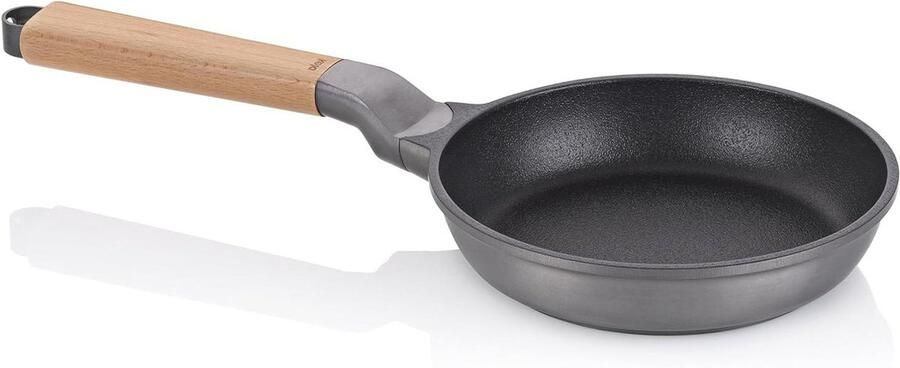 Braadpan Aluminium Koekenpan Gegoten Vetarm Braden Oil Control Systeem Ø 20 cm Grijs