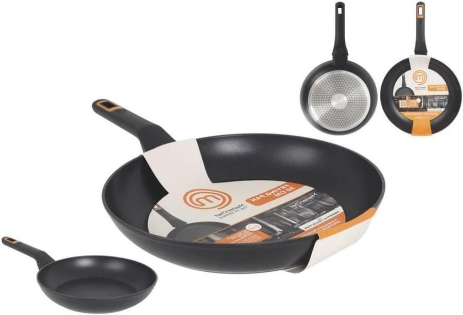 Braadpan Aluminium Koekenpan Keramisch Koken Zonder Aanbakken Gegoten Aluminium 30 cm Zwart