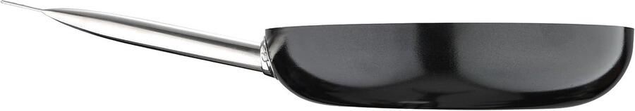 Braadpan Aluminium Koekenpan Universeel Koken en Braden Geperst Aluminium 28 x 5.8 cm Zwart