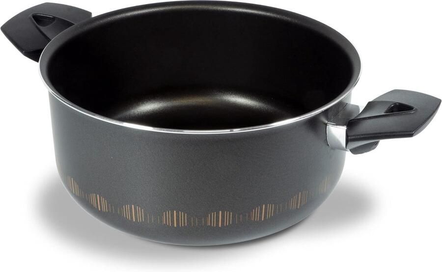 Braadpan Aluminium Kookpan Groot Dagelijks Koken Antiaanbaklaag 20 cm Zwart