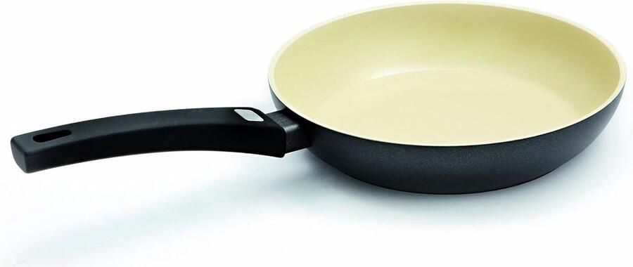 Braadpan Aluminium Kookpan Koekenpan Energiezuinig Koken Keramische Antiaanbaklaag 24 cm Zwart