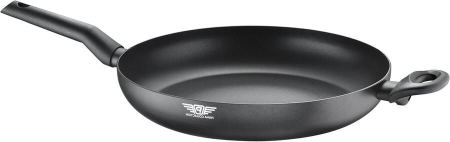 Braadpan Aluminium Kookpan Koekenpan Koken en braden Dubbele antiaanbaklaag 32 cm Zwart
