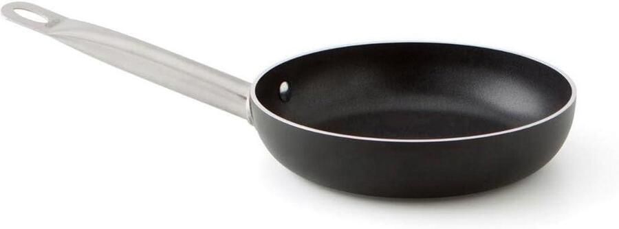 Braadpan Aluminium Kookpan Lekker Koken Antiaanbaklaag 24 cm Zwart
