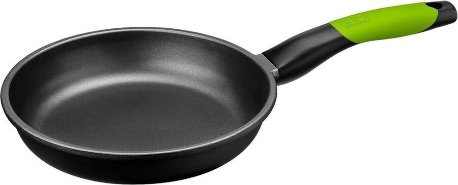 Braadpan Gegoten Aluminium Kookpan Stoofpan Langzaam Garen Warmteverdelende Bodem 30 cm Zwart