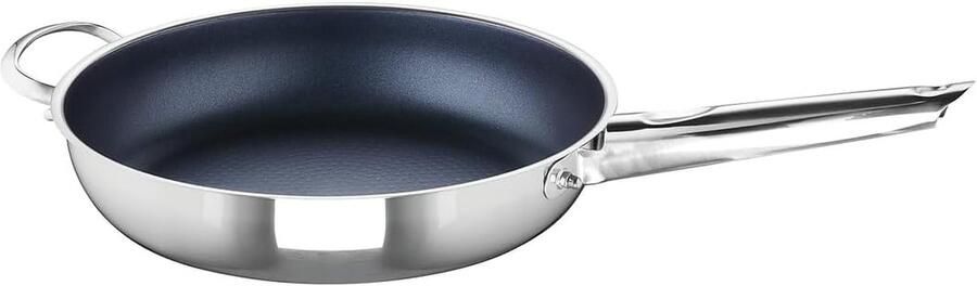Braadpan Hoog Grote pan Langzaam Garen XXStrong Diamond Antiaanbaklaag 28 cm Zilver