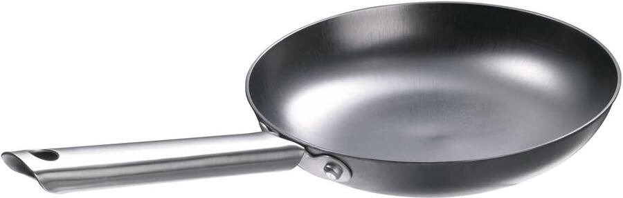 Braadpan IJzer Koekenpan Gietijzer Vlees Braden Ongecoat Robuust 20 cm Zwart