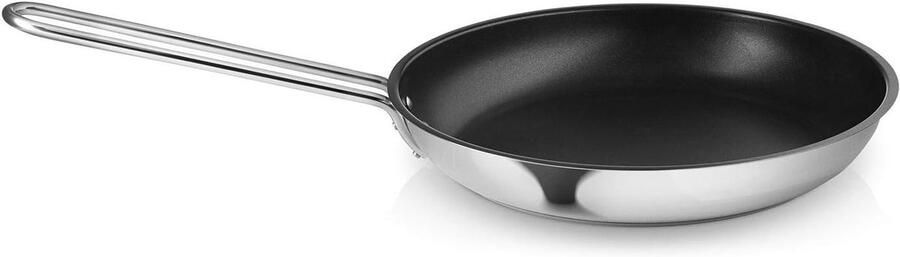 Braadpan Inductie Koekenpan Warmtecontrole Koken aanbraden Warmtebeheersing 24 cm Zilver