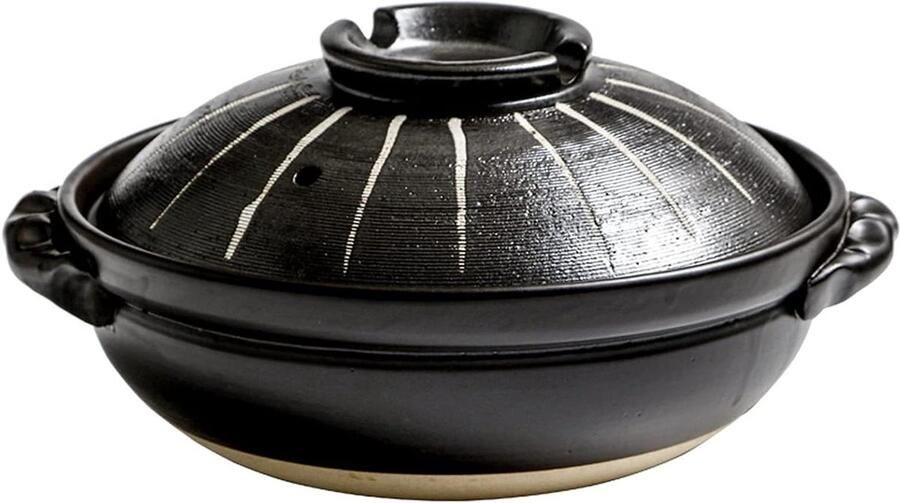 Braadpan Japanse stijl Klei kookpan Langzaam koken Hittebestendig keramiek Grote capaciteit A