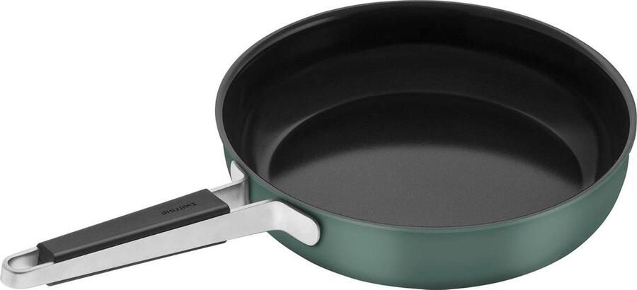 Braadpan Keramisch Koekenpan Antiaanbak Dagelijks Koken PFAS-vrije Coating 28 cm Groen