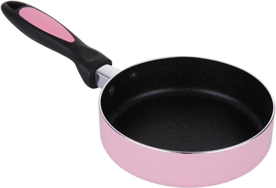 Braadpan Kleine pan minipan Porties bakken Antiaanbaklaag 16 cm Roze