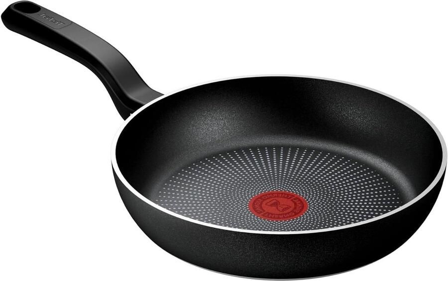 Braadpan Koekenpan Dagelijks Koken Thermo-Signal Indicator 24 cm Zwart