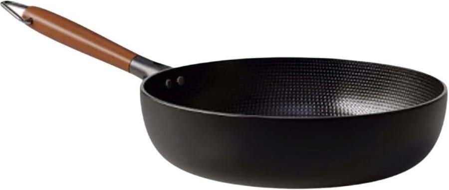 Braadpan Koekenpan Frituurpan Koken Antiaanbaklaag 24 cm Zwart