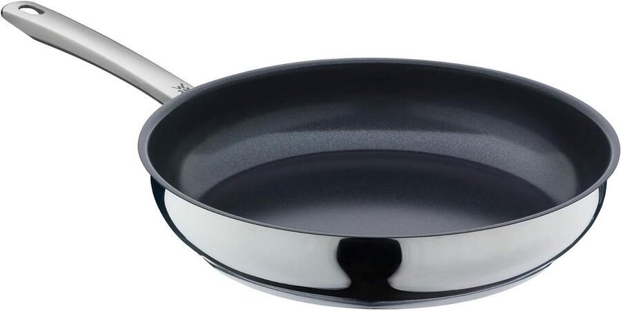 Braadpan Koekenpan Gecoat Gelijkmatig Braden Keramische Anti-aanbaklaag 28 cm Zilver