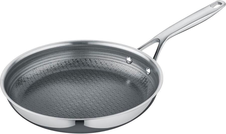 Braadpan Koekenpan Gezond Koken PFAS-vrije anti-aanbaklaag 28 cm Zwart