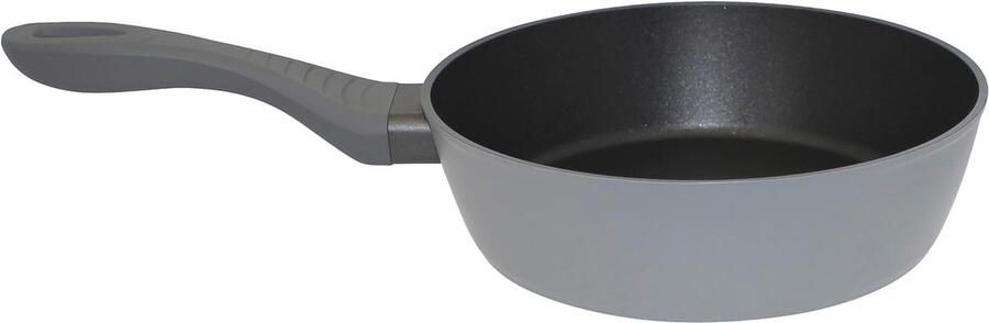 Braadpan Koekenpan Grote Maaltijden Bereiden Krasbestendige Anti-aanbaklaag 24 cm Grijs