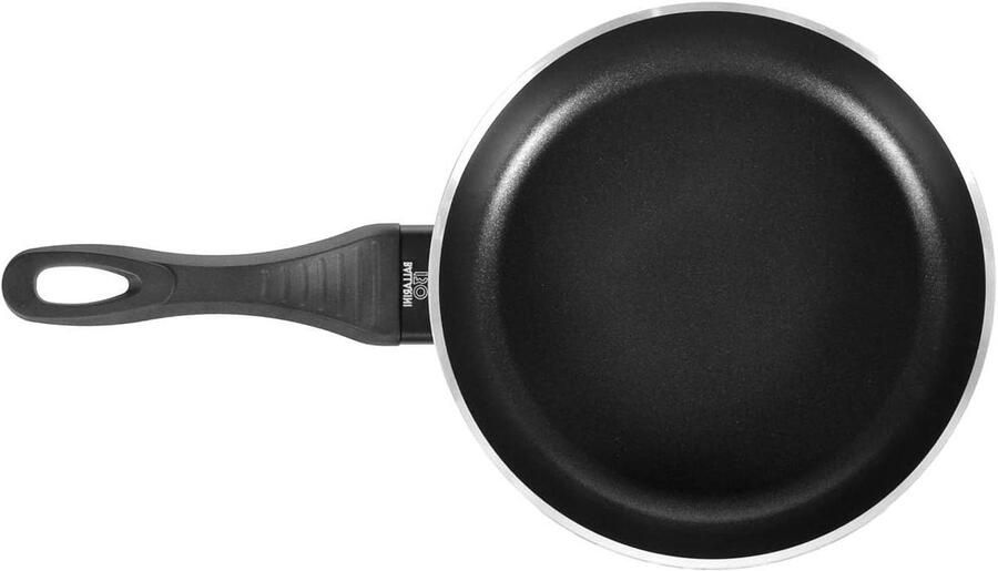 Braadpan Koekenpan Koken 3-laags antiaanbaklaag 24 cm Zwart