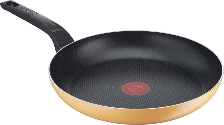 Braadpan Koekenpan Koken op gas Duurzame antiaanbaklaag 27 cm Geel