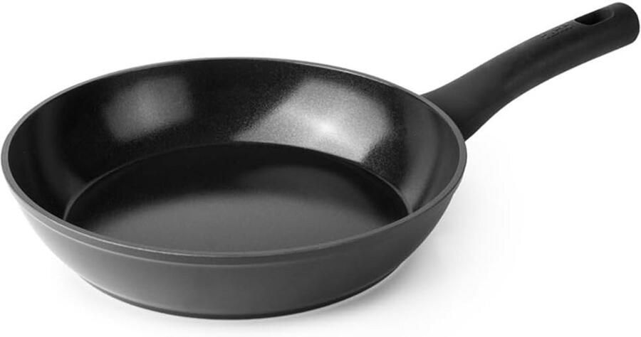 Braadpan Koekenpan Koken op inductie PFAS-vrije antiaanbaklaag 24 cm Zwart