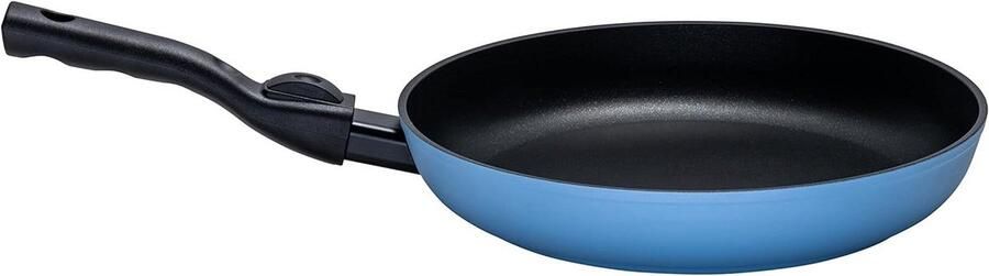 Braadpan Koekenpan Kookpan Koken en braden Afneembare handgreep 28 cm diameter Blauw
