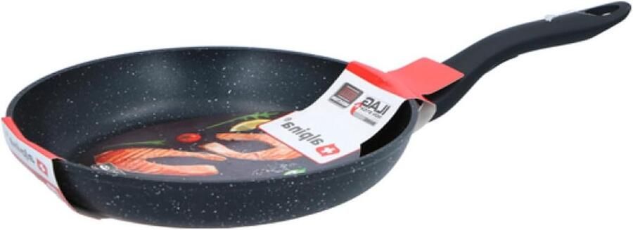 Braadpan Koekenpan Koop Eten Bereiden Antiaanbaklaag 28 cm Zwart