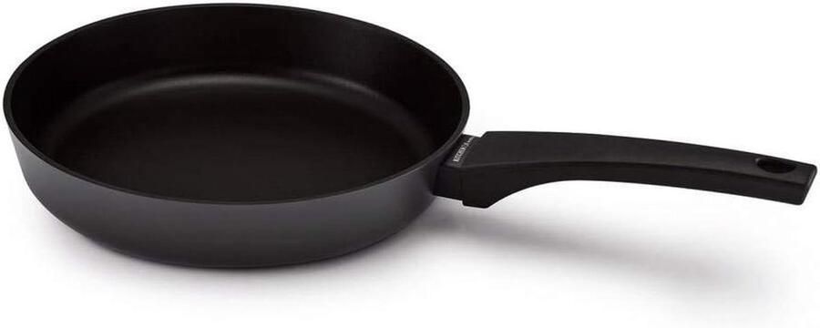 Braadpan Koekenpan Lekker Koken Extra grote bodem 28 cm Zwart