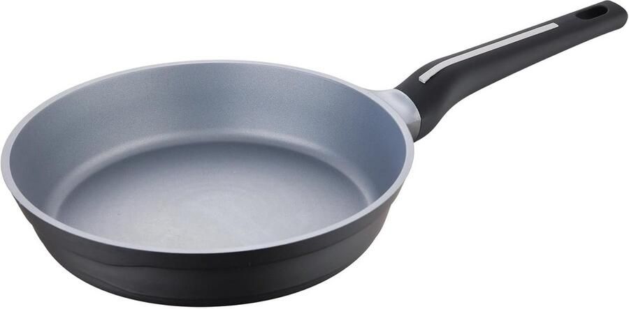 Braadpan Koekenpan Lekker Koken Gegoten Aluminium 24 cm Grijs