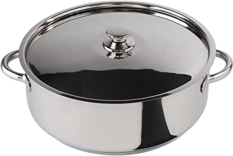 Braadpan Kookpan Deksel Gelijkmatig Koken Energiebesparend 36 cm Gepolijst