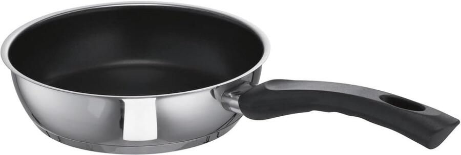 Braadpan Kookpan Gelijkmatig koken Energiebesparende bodem 20 cm Zilver zwart